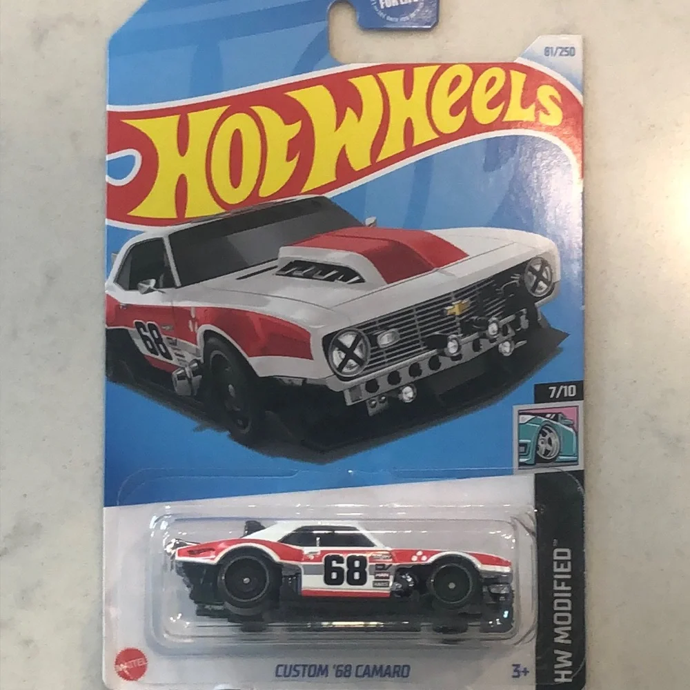 Custom '68 Camaro Toy Car - Red and White